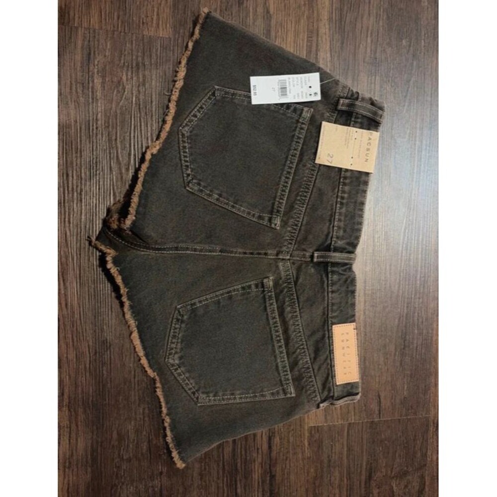Brand New Vintage Y2K Brown Micro Jeans Size 27”